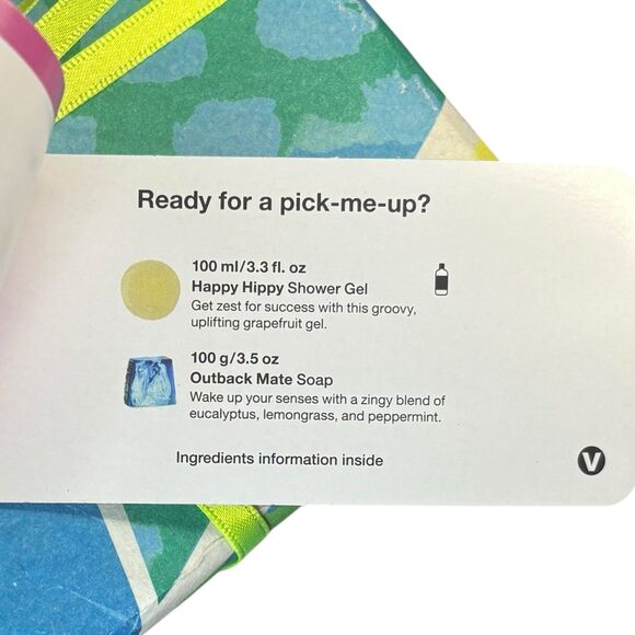 Lush Fresh As Gift: Happy Hippy Shower Gel & Outback Mate Soap Citrus Minty NWT - Picture 8 of 9